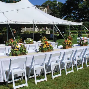 Wedding White Chair Wholesale Outdoor White Resin Folding Chiavari Wedding Tiffany Wimbledon Garden Chairs