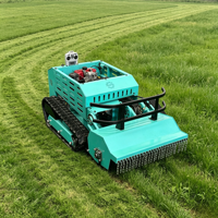 Tondeuse à fléaux télécommandée sur chenilles 800 mm pour moteur diesel, robot coupe-herbe 4 temps CE EPA pour champ agricole