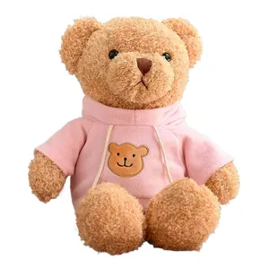 Fabrikant Populaire Geschenken Creatieve Dieren Oem Zachte Muis Pluche Knuffel Kleding Teddybeer Met Hoge Kwaliteit
