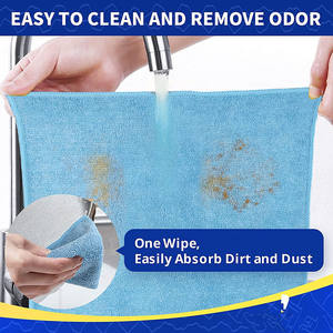 マイクロファイバー洗浄布,12 "X12" 高吸収性クリーニングラグ,Mutilporposeマイクロファイバー洗浄タオルキッチン用,窓,車 - Product Image 3