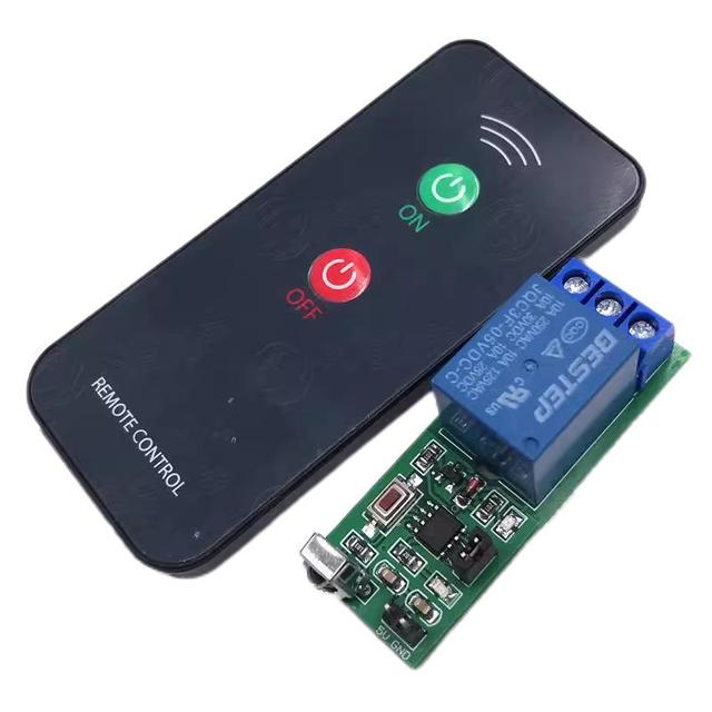 Learning Type Infrared Remote Control Relay Module Power Driver Switch 17x43.3mm