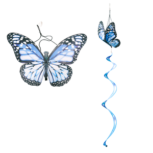 Nieuwe lente buiten camping tuin decoratie regenboog vlinder roterende windstrip windspinner streamer - Product Image 5