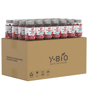Gommose all'Estratto di Ashwagandha, Superfood Erboristico con Pectina per Anziani, Etichetta Privata OEM, Consegna Espressa, 300mg D2 Magnesio - Product Image 1
