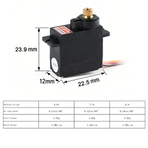 5KG Metal Gear Dijital <span class=keywords><strong>Servo</strong></span> Motor DS041MG Yüksek Hızlı 0.1s Mikro <span class=keywords><strong>Servo</strong></span> Robotik Otomasyon Ekipmanları için OEM - Product Image 2