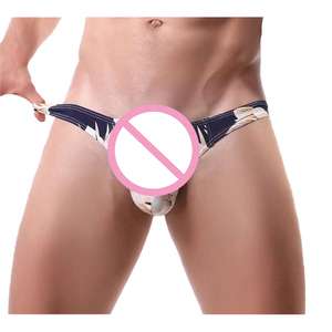 Oferta directa, Tanga de moda para <span class=keywords><strong>hombre</strong></span>, tangas de tiro bajo Gay, <span class=keywords><strong>ropa</strong></span> <span class=keywords><strong>interior</strong></span> Sexy para <span class=keywords><strong>hombre</strong></span> con estampado para <span class=keywords><strong>hombre</strong></span> - Product Image 4