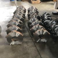 Broyeur de déchets en plastique, bois et caoutchouc à double arbre, lame de broyeur rotative à dents multiples en acier allié haute dureté