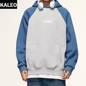 KALEO Custom logo di alta qualità nuova tendenza in pile essenziali da uomo felpe con cappuccio oversize stampa Puff felpe con cappuccio da uomo