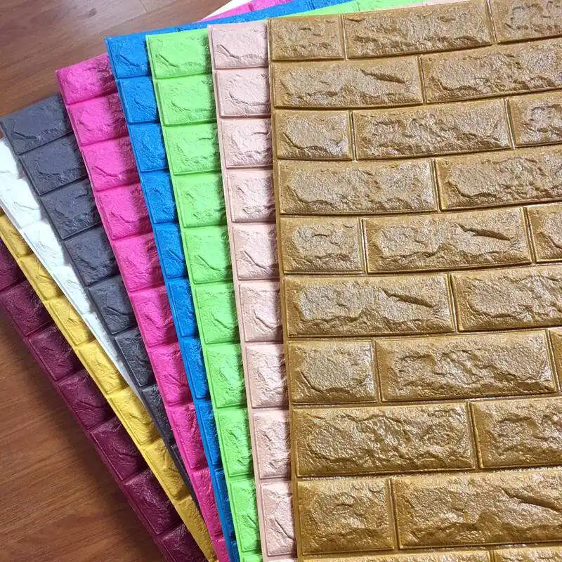 3d foam brick waterproof 3dwallpaper peel and stick bedroom kitchen wallpapers for living room 3d Wallpapers/Wall Coating