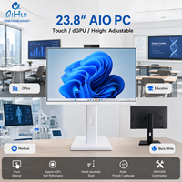 Computadora de Escritorio Todo en Uno con Pantalla Táctil de 23.8 Pulgadas, Intel Core, GPU, Cámara Emergente, Soporte Giratorio Ajustable en Altura, de Fábrica