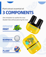 Cinco tipos de palitos de aceite esencial de planta de menta