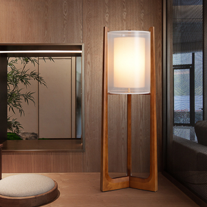 <span class=keywords><strong>BIFANG</strong></span> Wohnzimmer Schlafzimmer Arbeitszimmer Bett Neue Chinesische Kreative Persönlichkeit Stoff Hochwertige Stehlampe - Product Image 2