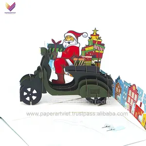 手作りのグリーティングカードレーザーカット、クリスマスカード3D高品質、グリーティングカード装飾セットデザインby Paper Art Viet