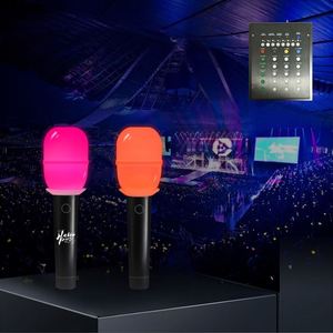 Micrófono de Control Remoto de Plástico con Logotipo Personalizado, Barra de Luz LED, Decoraciones Luminosas Portátiles, Únicas y Creativas para Conciertos - Product Image 4