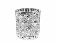 Ensemble de quatre pièces de verres à eau en cristal transparent