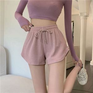 Shorts Bermuda de Sport et Fitness pour Femme – Coupe Ample Décontractée Taille Mi-Haute Ligne A en Coton 100% pour l'Été - Product Image 3