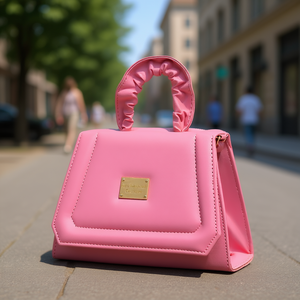 Bolso Bandolera Fana Lady Fashion con Asa Única, Cierre Impermeable, Color Rosa, Material PVC, Uso Diario, Estilo Veraniego - Product Image 2