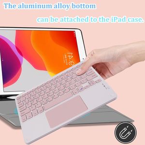 Scissor BT US Layout Universal 10 pulgadas <span class=keywords><strong>Magic</strong></span> <span class=keywords><strong>Keyboard</strong></span> Mini <span class=keywords><strong>Keyboard</strong></span> con Touchpad Mouse para iPad iPhone Tablet PC - Product Image 3