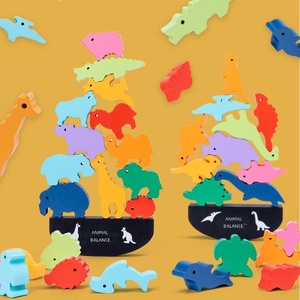 <span class=keywords><strong>Jeu</strong></span> de blocs d'équilibre animaux - Bateau d'équilibre de style puzzle, jouet en <span class=keywords><strong>bois</strong></span> pour la coordination œil-main et l'apprentissage précoce des enfants de 0 à 24 mois - Product Image 3