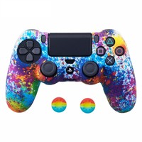 Coque en Silicone mat, camouflage, pour manette Playstation 4, boîtier de protection pour PS4 pro