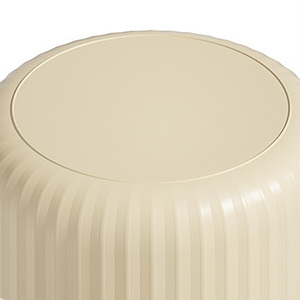 <span class=keywords><strong>Cestino</strong></span> Organizzatore Moderno <span class=keywords><strong>Grigio</strong></span>, Contenitore Rotondo in Plastica con Manici Morbidi per <span class=keywords><strong>Bagno</strong></span>, Dormitorio, Soggiorno - Product Image 5