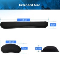 Ensemble clavier de jeu personnalisé, repose-poignets ergonomique et tapis de souris en caoutchouc pour ordinateur de bureau