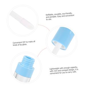 Halloween Lindo Tubo de Brillo Labial Transparente de 4ml con Diseño de Varita Grande, Envase Vacío de Plástico Serigrafiado con Llavero para Cuidado Facial - Product Image 4