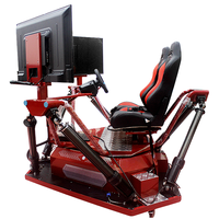 LeaderDream Amusement Park Racing Arcade Game Machine 3 Pantalla 360 grados 6DOF F1 Simulador de carreras Conducción de automóviles en el centro comercial
