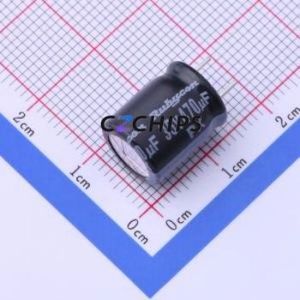 Condensador Electrolítico de Aluminio de Orificio Pasante 35PX470MEFCCE10X12.5, Orificio Pasante, D10xL12.5mm 470uF 20% 35V 525mA-120Hz - Product Image 1