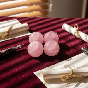 ขายส่งจากโรงงาน ลูกบอลคริสตัลธรรมชาติขัดเงาขนาด 3 ซม. สีม่วง เหลือง ชมพู ขาว ของตกแต่งบ้าน ของขวัญขึ้นบ้านใหม่ - Product Image 4