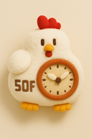 OEM kustom baru boneka meja mainan mewah anak ayam ornamen lucu Alarm kartun boneka anak teman boneka menenangkan hadiah liburan