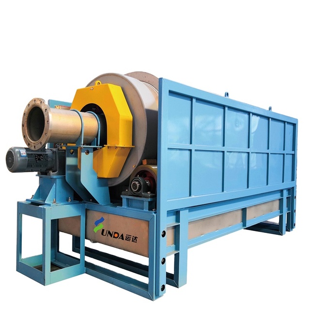 SS304 Rotary Drum Screening Machine for Paper Pulp 11kw Motor 9000-12000 L/min 30-500 T/D Waste Paper Stock Preparation