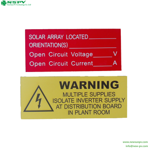 PV Self-Adhesive <b>Solar</b> Label <b>Kit</b> with UV Resistant Waterproof Stickers for Outdoor <b>Solar</b> Energy Systems - Product Image 5