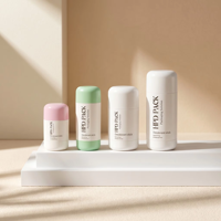 Bouteille de déodorant roll-on en forme de cylindre personnalisée PP 15ml30ml50ml, flacons cosmétiques en plastique vides avec impression UV, emballage de beauté