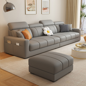 Canapé en L <span class=keywords><strong>pas</strong></span> <span class=keywords><strong>cher</strong></span>, moderne, en tissu doux avec coin lounge, canapés minimalistes pour salon, vente chaude, gris clair - Product Image 5