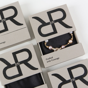 Luxury Designs Custom logo Earrings <b>Rings</b> Paper <b>Gift</b> Jewelry <b>Boxes</b> with Insert - Product Image 6
