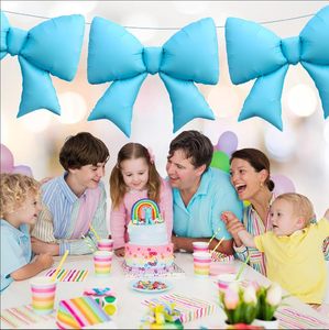 New 60inch Oversized Stripes Bow Foil <b>Balloon</b> Birthday Wedding Party <b>Decoration</b> Baby Shower Anniversary Helium <b>Balloons</b> - Product Image 4