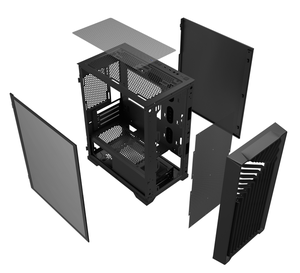 Boîtier de micro pc en verre côté tour complète atx acrylique refroidissement gaming cpu case desktop computer case - Product Image 4