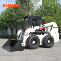 RUNTX - Quitanieves Diésel Chino de 1200 kg, 1.2 Toneladas, 65 kW, con Cabina Cerrada para Minicargadora