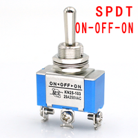 Interrupteur à bascule SPST SPDT 25A 250VAC 2 broches 3 broches On-off/on-on/on-off-on 3 positions 3 broches Interrupteur momentané DPDT Bakélite Instruments