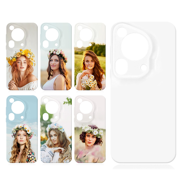 3D Sublimation Phone Case Blanks Custom Hard Plastic Film Phone Case Full Wrapped Glossy Phone Covers for Huawei P50, P60, P70