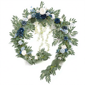 Ghirlande <span class=keywords><strong>di</strong></span> Fiori Artificiali in Seta <span class=keywords><strong>di</strong></span> Eucalipto Verde, <span class=keywords><strong>Decorazioni</strong></span> Floreali per Tavoli, Matrimoni, Lauree, <span class=keywords><strong>Halloween</strong></span> - Product Image 2