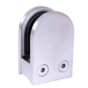 Abrazadera de vidrio en forma de d de acero inoxidable 304 316 Abrazadera de vidrio para cuarto de ducha Venta caliente - Product Image 1