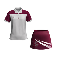 Sublimación personalizada Netball Jersey Faldas Set Fabricante Diseño Equipo Netball Uniforme