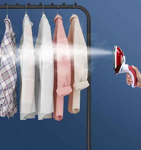 यात्रा लोहे के हाथ में कपड़ा स्टीमर यात्रा पोर्टेबल मिनी सूक्ष्म, लघु औद्योगिक बिजली भाप लोहा - Product Image 3