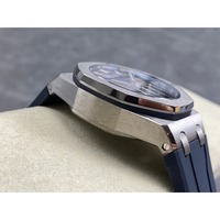 Montre mécanique étanche de qualité supérieure, fabriquée par DDF Factory, 43 mm, mouvement 4401, cadran bleu plongée, épaisseur 14,4 mm