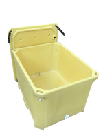Glacière rotomoulée moderne 330L en LLDPE avec fond en polyfoam, bouchon de vidange, chariot, pour le transport et le stockage de fruits de mer et la conservation des aliments pendant 5 jours