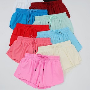 YIYI En gros Short papillon fluide 2-en-1 pour <span class=keywords><strong>femme</strong></span>, taille mi-haute, en soie glacée fluide, style preppy, pour le tennis, le yoga, l'entraînement et la course - Product Image 3