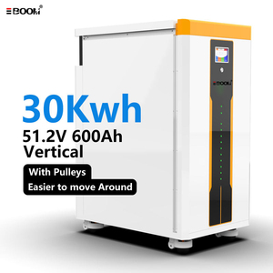 Custom LiFePO4 51.2V <b>Battery</b> 400-700Ah 25-35KWh Rack-<b>mounted</b> Household Energy Storage Wheels Cooling System LCD BT/WiFi 10-Year - Product Image 1
