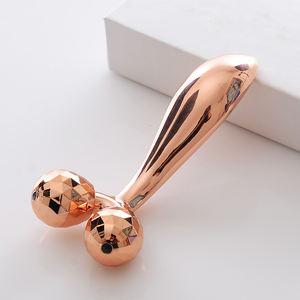 Rodillo dorado para esculpir la cara para masaje de cuello, herramienta Facial de acero inoxidable para adelgazar el cuerpo, cuidado antiarrugas, mejora de la belleza - Product Image 4