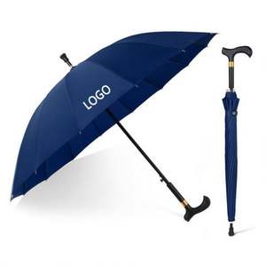 Parapluie de marche coupe-vent de 30 pouces de haute qualité avec canne intégrée pour la randonnée et l'aide à la marche – Vente en gros - Product Image 2